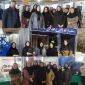 بازدید دانشجویان به همراه رییس و معاون آموزشکده ملی مهارت دختران بروجرد