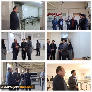 بازدید دکتر مهرداد احمدی معاون محترم پژوهش و فناوری دانشگاه ملی مهارت از آموزشکده ملی مهارت پسران بروجرد
