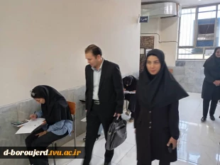 بازدید رئیس آموزشکده دختران بروجرد به همراه نمایندگان نظارت و ارزیابی دانشگاه ملی مهارت از روند برگزاری آزمون های پایان ترم نیمسال دوم سال تحصیلی 1404 6